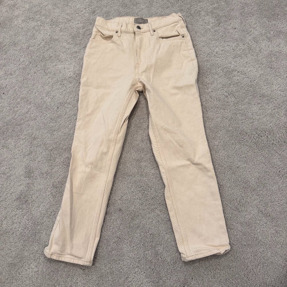 Everlane Cheeky Jeans, Ivory/Cream, Size 28